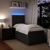 vidaXL Boxspringbett mit Matratze Schwarz 90x200 cm Samt