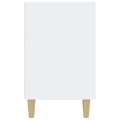 vidaXL Sideboard Hochglanz-Weiß 100x36x60 cm Holzwerkstoff