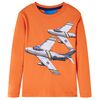 vidaXL Kinder-Langarmshirt Dunkelorange 92