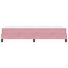 vidaXL Boxspringbett mit Matratze Rosa 100 x 220 cm Stoff