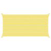 vidaXL Sonnensegel Gelb und Wei&szlig; 5 x 2,5 m 100 % Polyester Oxford