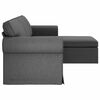 vidaXL Sofa Dunkelgrau 215 x 138 x 80 cm Stoff