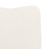 vidaXL Sessel Creme 63 x 67 x 94 cm Schafstoff und Sperrholz