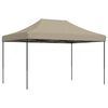 vidaXL Party-Zelt Taupe 279 x 410 x 315 cm Oxford-Stoff