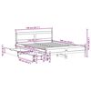 vidaXL Massivholzbett ohne Matratze Wei&szlig; 135x190 cm Kiefernholz