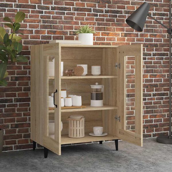 vidaXL Sideboard Sonoma-Eiche 69,5x34x90 cm Holzwerkstoff