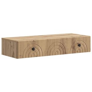 vidaXL Wandmontierter Beistelltisch 87,5 x 34,5 x 17 cm Holzwerkstoff