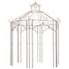 vidaXL Gartenpavillon Antikbraun 3 m Eisen