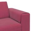 vidaXL Wohnzimmer Couch 3 pcs Weinrot