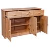 vidaXL Sideboard 3 Schubladen 113x35x73 cm Massivholz Kiefer