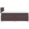 vidaXL Boxspringbett mit Matratze Dunkelbraun 120x200 cm Stoff