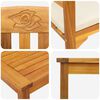vidaXL Gartenrosen-Lounge-Set mit Kissen 3 pcs Massivholz Akazie