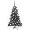 vidaXL K&uuml;nstlicher Weihnachtsbaum Gr&uuml;n 120 cm PVC, Plastik und Stahl