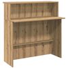 vidaXL Empfangstheke Artisan-Eiche 180x50x103,5 cm Holzwerkstoff