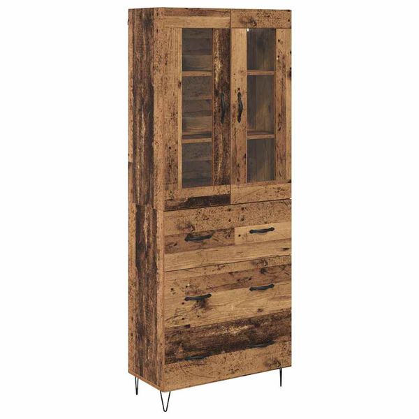 vidaXL Highboard Altholz 69,5 x 34 x 90 cm Holzwerkstoff