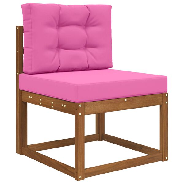 vidaXL Sofakissen f&uuml;r drau&szlig;en 2 pcs Rosa Polyester