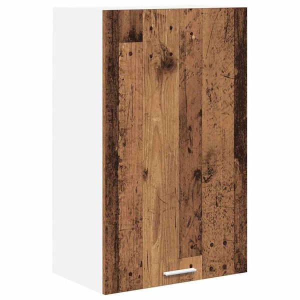 vidaXL H&auml;ngeschrank Altes Holz und Wei&szlig; 50 x 31 x 80 cm Holzwerkstoff