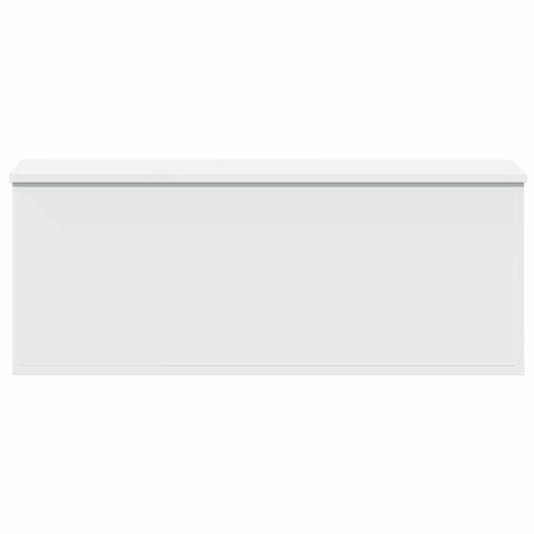 vidaXL Truhe Weiß 90x35x35 cm Holzwerkstoff