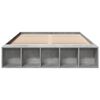 vidaXL Bettgestell Betongrau 140x190 cm Holzwerkstoff