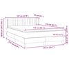 vidaXL Boxspringbett mit Matratze Rosa 140x210 cm Samt