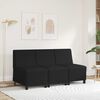 vidaXL | Modulares Armfreies Sofa | Schwarz 55 x 74 x 82 cm Kunstleder