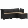 vidaXL 4-Sitzer Garten Sofa mit Kissen Rattan Look PP Anthrazit