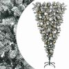 vidaXL Umgedrehter k&uuml;nstlicher Weihnachtsbaum mit Scharnieren 150 cm