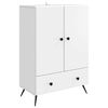 vidaXL Sideboard Wei&szlig; 66 x 34,5 x 95 cm Holzwerkstoff