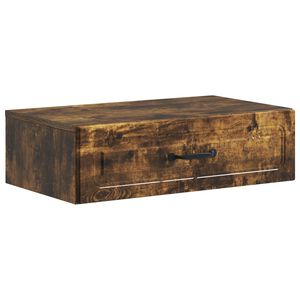 vidaXL Wandmontierter Beistelltisch Ger&auml;ucherte Eiche Holzwerkstoff