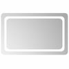 vidaXL LED-Badezimmerspiegel Transparent 80 x 50 cm Geh&auml;rtetes Glas
