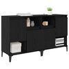 vidaXL Sideboards 2 pcs Schwarz Eichen-Optik 60 x 35 x 70 cm