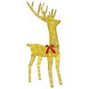 vidaXL 3D Weihnachtsrentier LOVIISA 140 LEDs Warmes Wei&szlig;