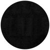 vidaXL Shaggy-Teppich PAMPLONA Hochflor Modern Schwarz &Oslash; 120 cm