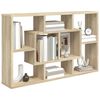 vidaXL Wandregal Sonoma-Eiche 85x16x52,5 cm Holzwerkstoff