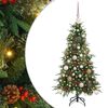 vidaXL K&uuml;nstlicher klappbarer Weihnachtsbaum Gr&uuml;n 120 cm PE und PVC