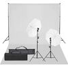 vidaXL Fotostudio-Set mit Beleuchtung und Hintergrund