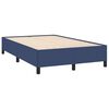 vidaXL Boxspringbett mit Matratze & LED Blau 120x190 cm Stoff