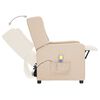 vidaXL Massagesessel Creme Stoff