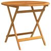 vidaXL Klappbarer Gartentisch &Oslash;90x75 cm Massivholz Eukalyptus