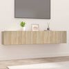 vidaXL TV-Schr&auml;nke 2 Stk. Sonoma-Eiche 80x30x30 cm Holzwerkstoff
