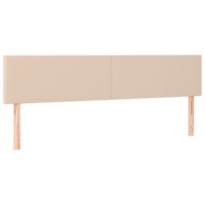 vidaXL Kopfteile 2 Stk. Cappuccino-Braun 100x5x78/88 cm Kunstleder