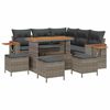 vidaXL Gartensofa-set mit Kissen 9 pcs Grau