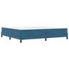vidaXL Boxspringbett mit Matratze Dunkelblau 200 x 200 cm Stoff