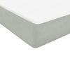 vidaXL Boxspringbett mit Matratzen Hellgrau 180x210 cm Samt