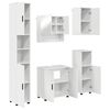 vidaXL Badezimmerm&ouml;bel-Set 5 stk. Hochglanz Wei&szlig; 61 x 35 x 64 cm