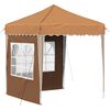 vidaXL Pop-up Partyzelt 195 x 195 x 245 cm Beige Oxford-Stoff
