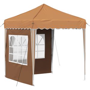 vidaXL Pop-up Partyzelt 195 x 195 x 245 cm Beige Oxford-Stoff