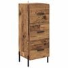 vidaXL Sideboard Altholz 34 x 34,5 x 90 cm Holzwerkstoff