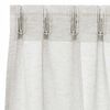 vidaXL Voile-Vorhang mit Vorh&auml;ngen 2 pcs Creme 225 x 140 cm Polyester