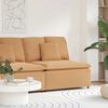 vidaXL Modulares Sofa Mittelmodul mit Kissen Beige 100 cm
